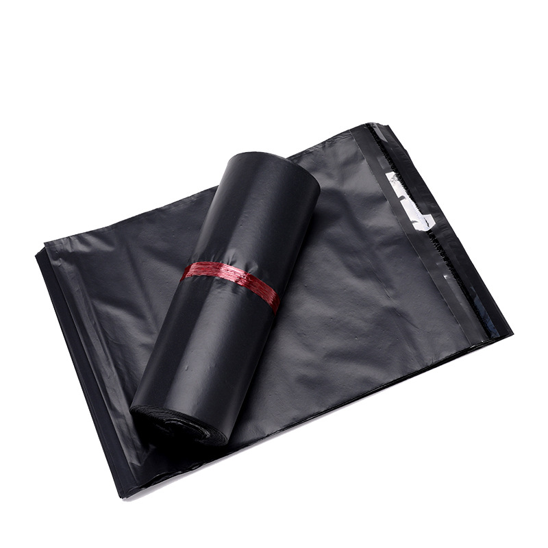 Black Express Bag Wholesale Thickened Waterproof Packaging Whole Bag Plastic Packaging Bag Large Express Mail Delivery Bag