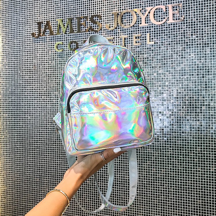 Schoolbag Women's Laser Backpack Women's 2023 Japanese and Korean-style Mori Style Small Bag Summer New Style Fashionable Small Backpack