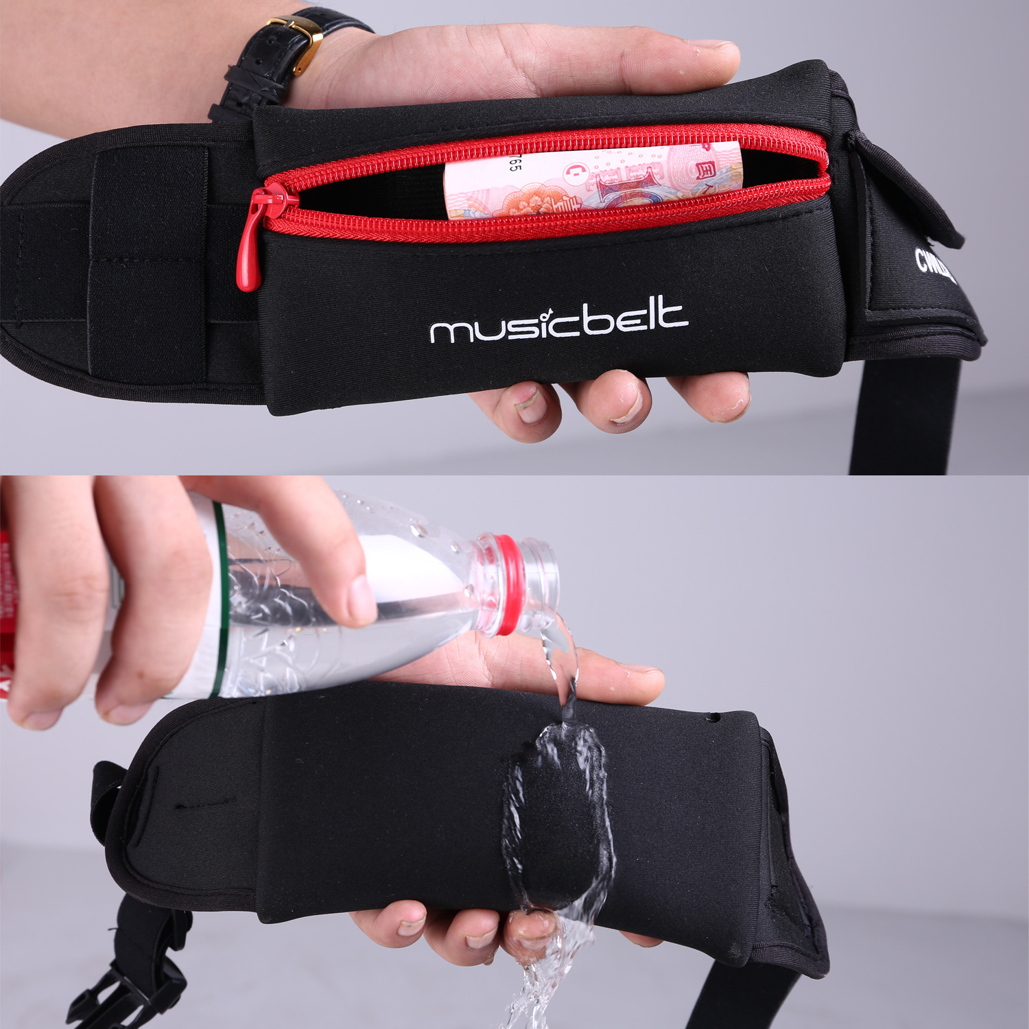 Outdoor Fitness Waist Bag Running Riding Waist Bag Anti-theft Waterproof Mobile Phone Bag Travel Music Waist Bag
