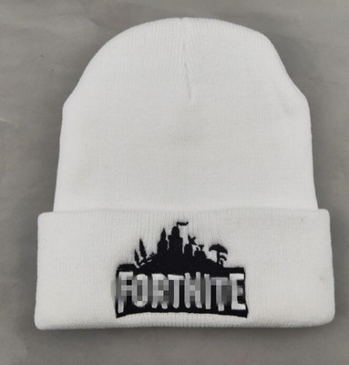 Fortress Night Knitted Hat European and American E-sports Game Cartoon Pullover Hat Black Wool Warm Baotou Hat