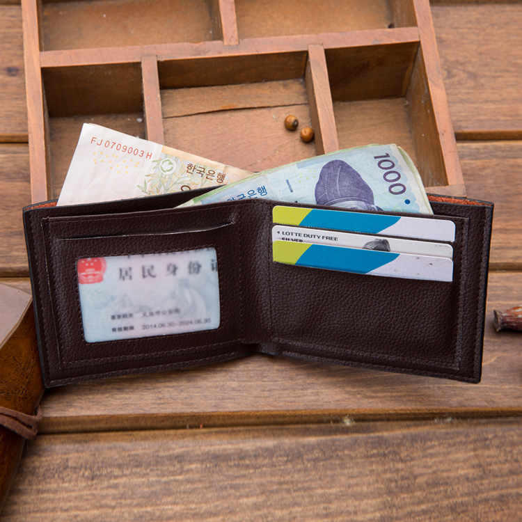 2019 New pu multi card short men's wallet change hand bag Yiwu foreign trade supply a generation of hair