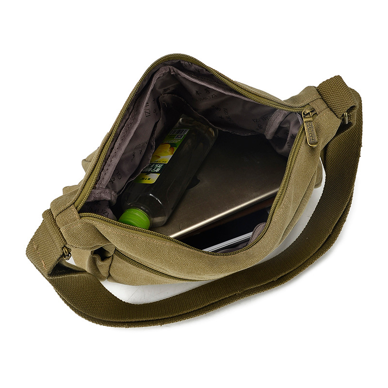 Canvas Bag Men's Crossbody Bag Robust Canvas Bag Men's Bag Large Capacity Kits