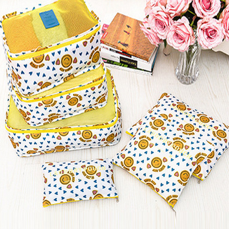 Factory direct travel six-piece storage bag clothes luggage bag travel clothing storage bag 6-piece set
