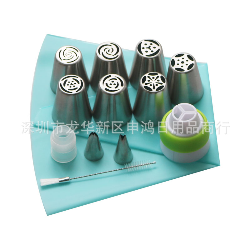 Cross-border hot selling Russian decorating mouth 13 Piece Set 7 piece set