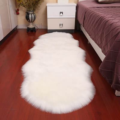 Modern Simple Plush Carpet Bedside Mat Full Shop Living Room Coffee Table Sofa Mat Imitation Wool Window Decoration