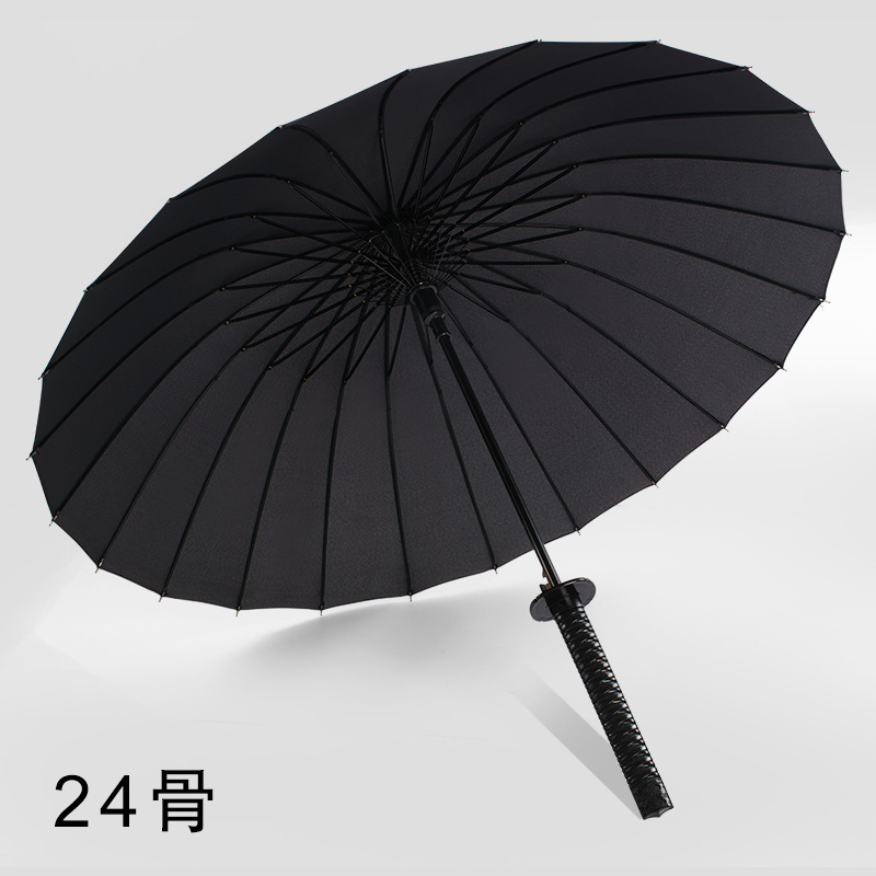 プレゼントはロゴの傘の長い柄の傘のまっすぐな竿の刀の傘の剣の傘のアニメ広告の日本の武士の傘のアイデアを制定します。