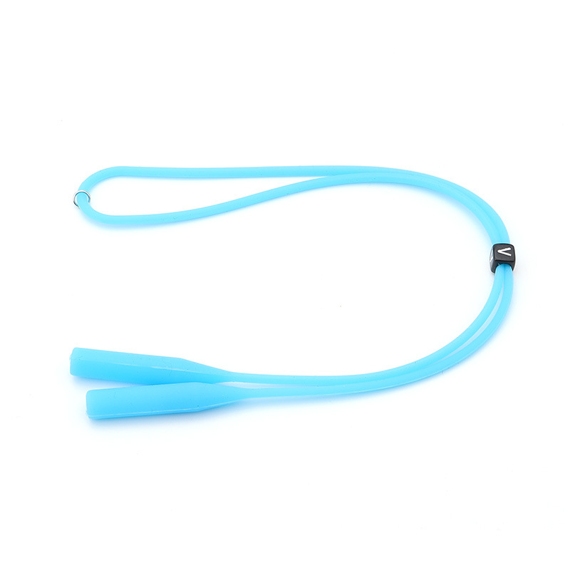 New silicone glasses rope sports glasses fixed neck children adult glasses round head buckle rope anti-drop