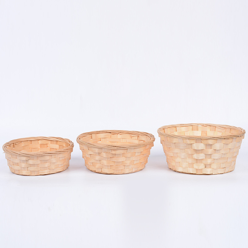 新商品の竹の条編みの手提げかごの小さい竹のかごは花のかごの礼箱の果物の包装のかごに挿して竹のかごのメーカーの卸売りを収納します。|undefined
