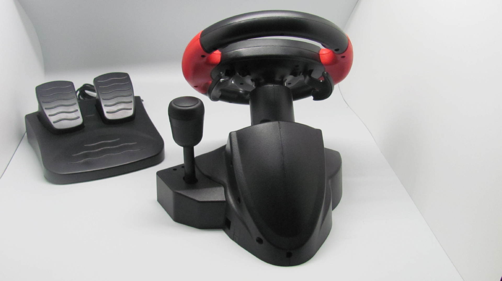 F1 PC game steering wheel Ps3/Ps2/STEAM all-in-one wired vibration steering wheel rubber grip