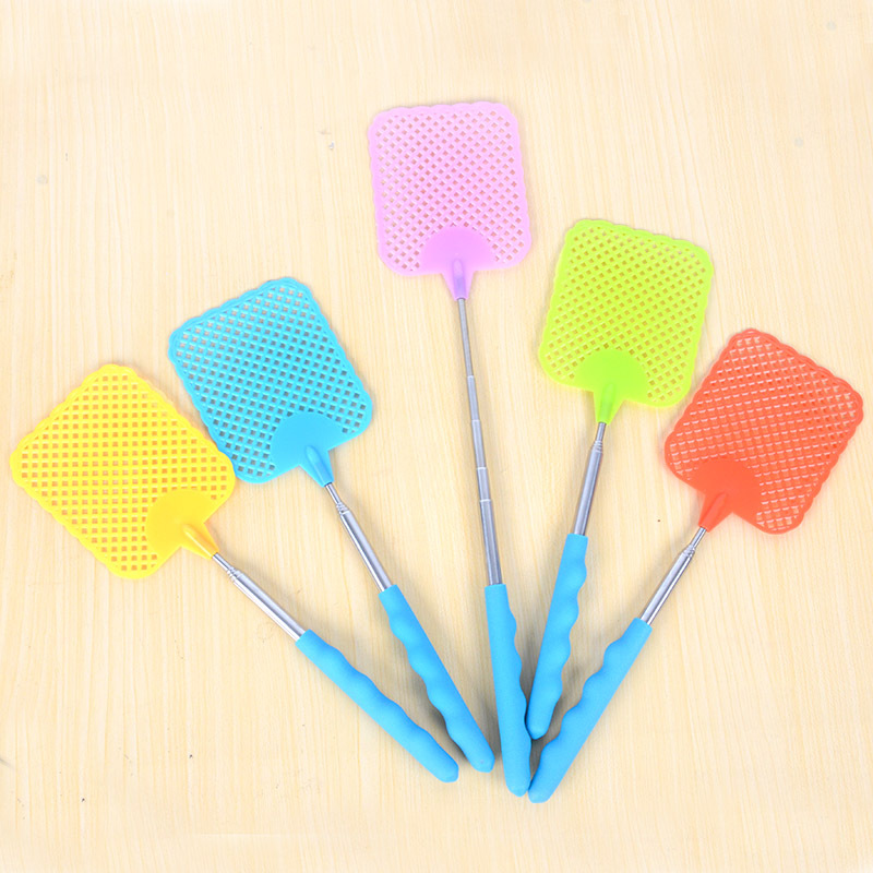 Stainless steel retractable fly swatter daily necessities mosquito killer fly insect swatter