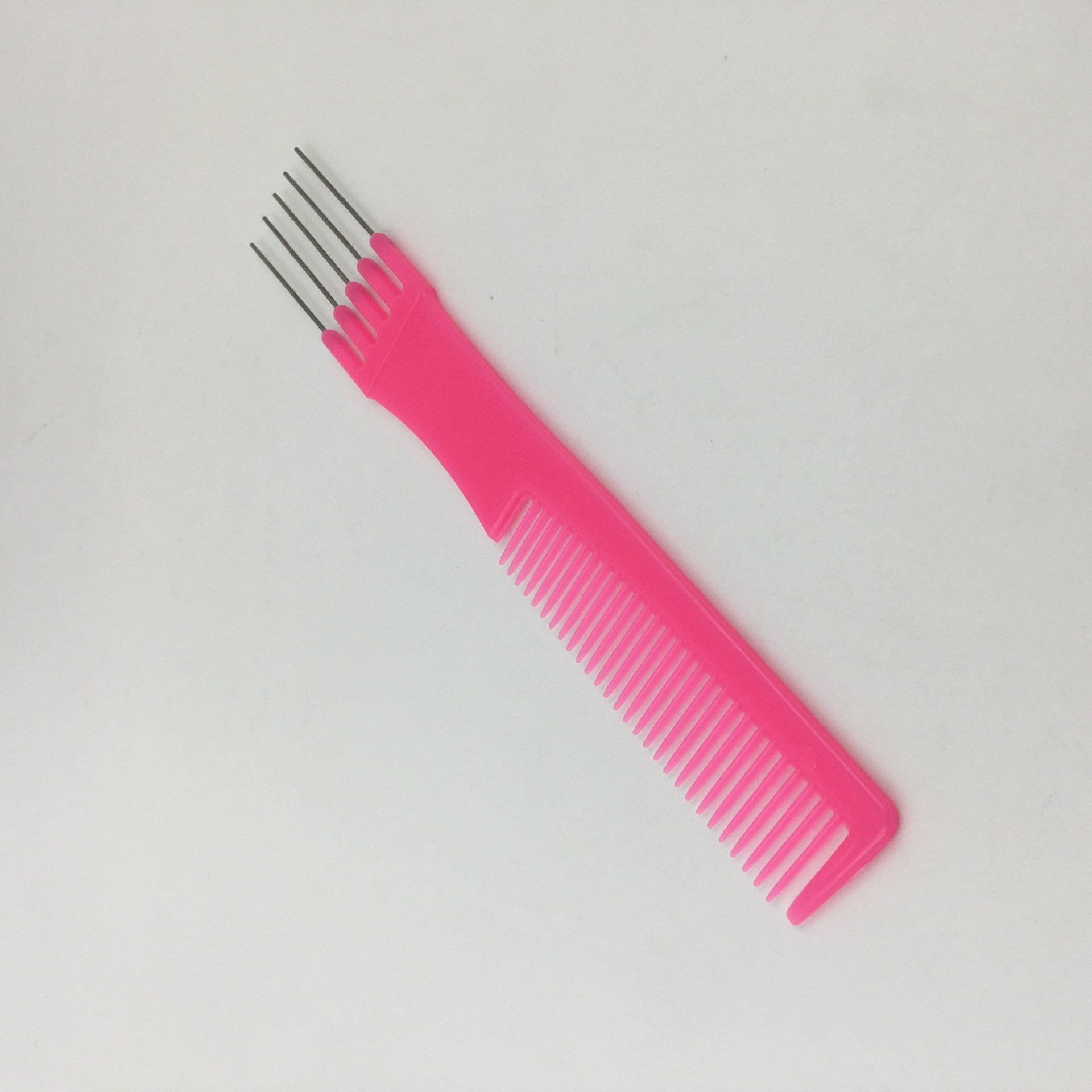 Yisheng factory multi-functional hair comb dense tooth steel needle tail fork comb