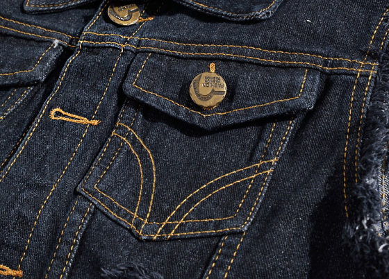 Men's large size black denim vest foreign trade Men's customizable vest waistcoat men's Korean style