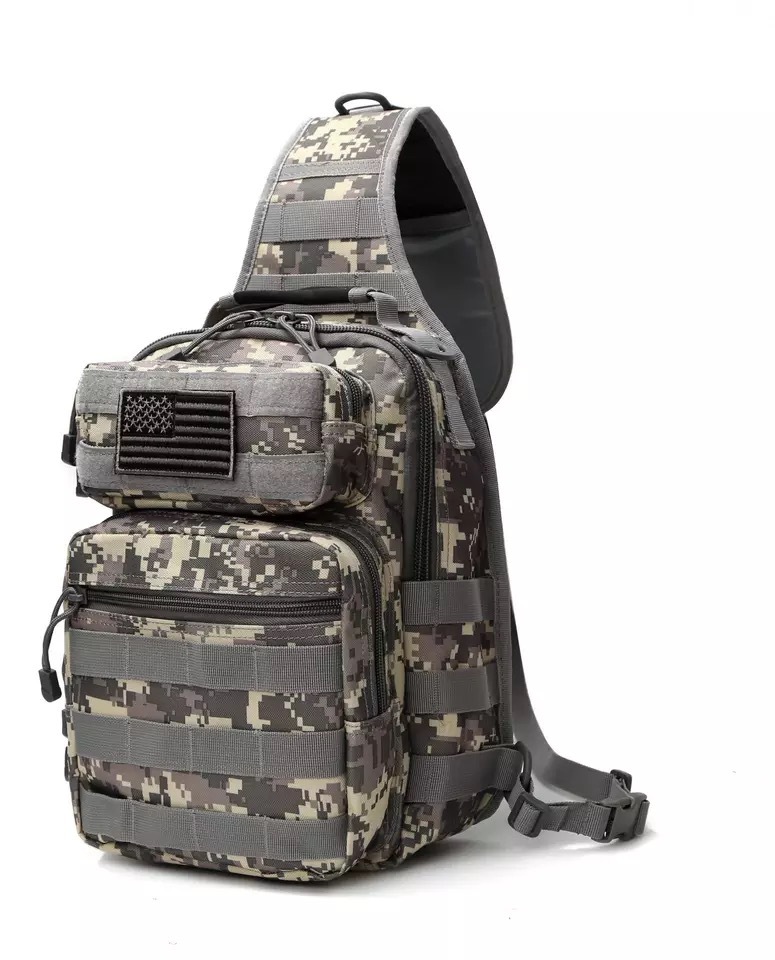 Amazon Cycling Bag Camouflage Outdoor Sports Small Chest Bag Single Shoulder Diagonal Outdoor Large Tactical Chest Bag