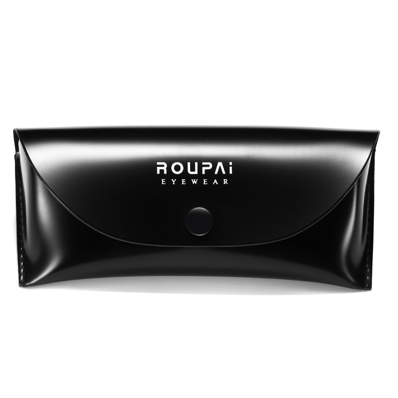 [ROUPAI exquisite new packaging] brand packaging 4-piece glasses leather box