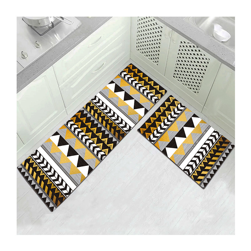 European simple kitchen carpet floor mat household long foot mat living room bathroom bathroom door mat can be customized wholesale