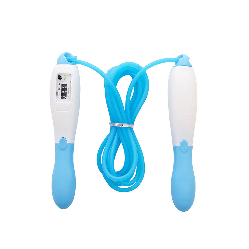 Factory direct student training special rope skipping adjustable frosted rubber rope skipping fitness sports counting rope skipping