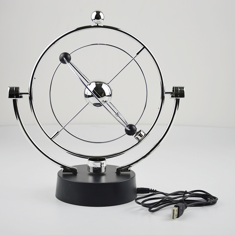 A603 classic desktop model rotating permanent motion instrument magnetic wobbler celestial orbit ornaments usb ornaments