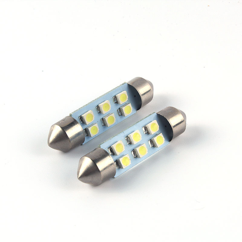 Car LED light roof light 31mm 36mm double pointed light 6SMD 1210 3528 reading light indoor light