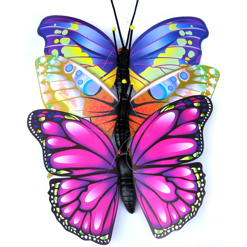 Large size simulation butterfly garden decoration wedding scene layout mall atrium pendant stage decoration simulation butterfly