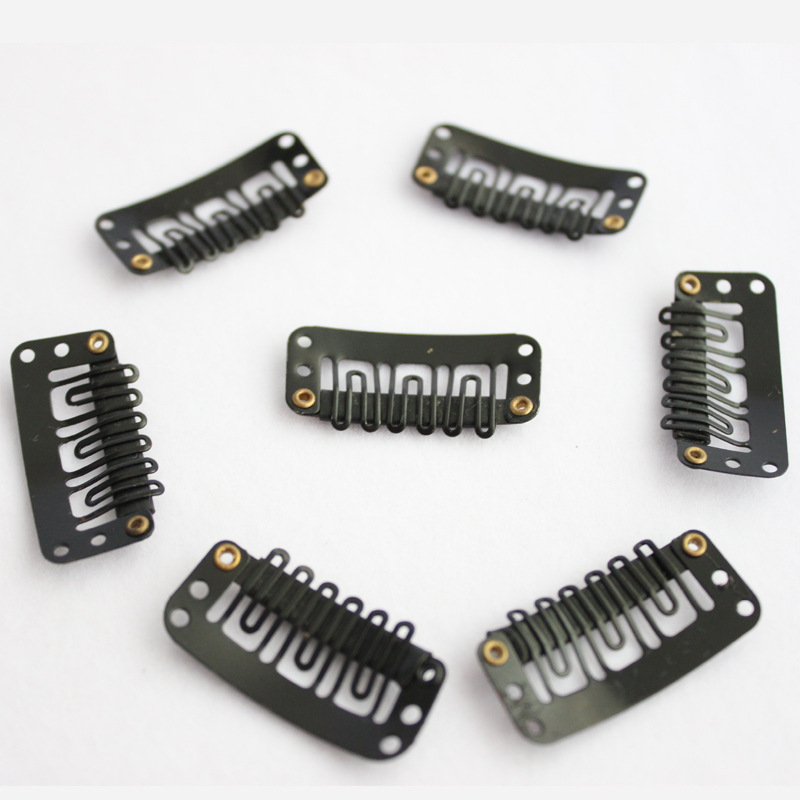 Hair Extending Clip U-shaped Clip Hair Extending and Extending Supplies Hair Extending and Extending Clip Clip Clip 3.2cm, Black Wig BB Clip