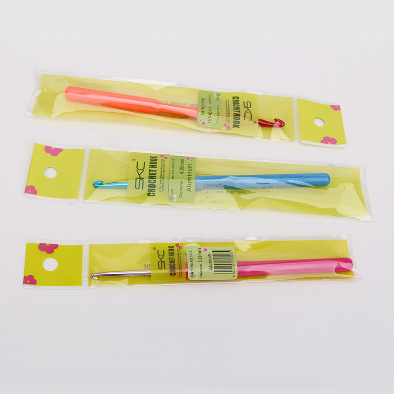 Plastic handle crochet rainbow crochet sweater knitting tools alumina auxiliary tools hand tools wholesale