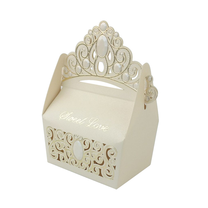 European Crown paper candy box creative wedding celebration candy box wedding candy box manufacturers wholesale custom