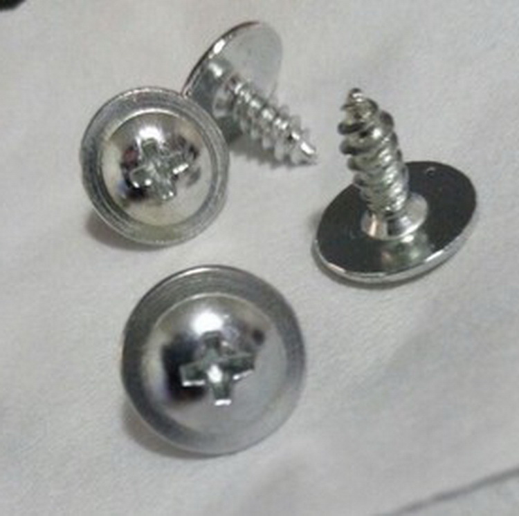 4*11 self-tapping screw with gasket special screw for trolley case wheel with gasket cross screw big cap arrow