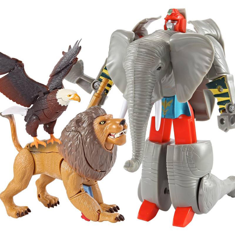 kerrys-animal-pioneer-transforming-robot-toys-lion-elephant-white-tiger-eagle-panda-educational-intelligent-machines