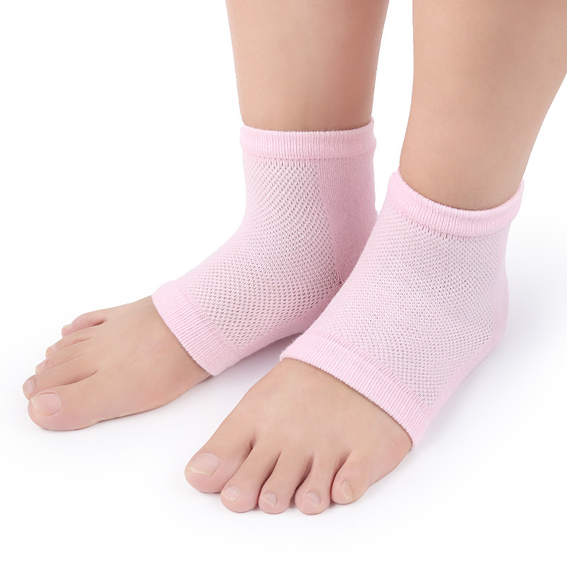 Mesh Gel Inner Heel Socks Non-Slip Anti-Cracking Men's and Women's Socks Heel Socks Breathable Sweat-Absorbing Socks