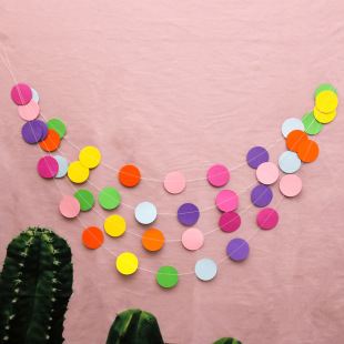 Factory Paper Flower Colorful Party Decoration Birthday Paper String Kindergarten Decoration Color AliExpress Amazon