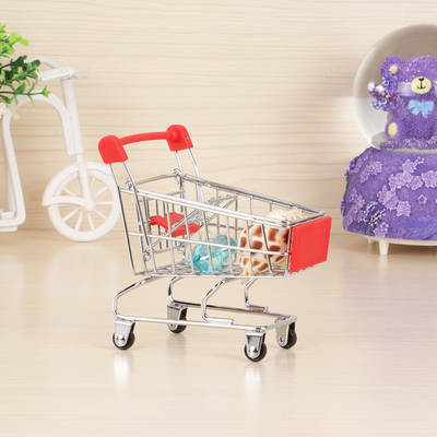 Factory direct supply mini shopping cart supermarket trolley home beauty egg office desktop sundries storage ornaments