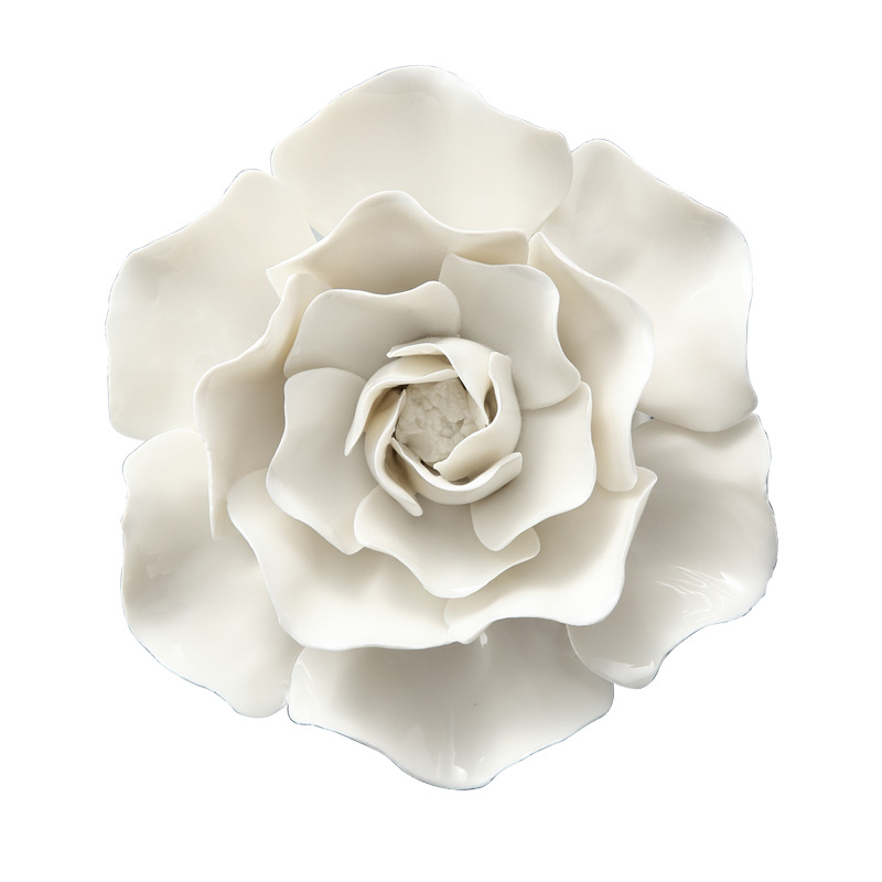 Ceramic Flower Wall Decorations Wall Decorations Wall Decorations Pendants Living Room Wall Hanging Wall TV Background Wall Three-dimensional Wall Decorations