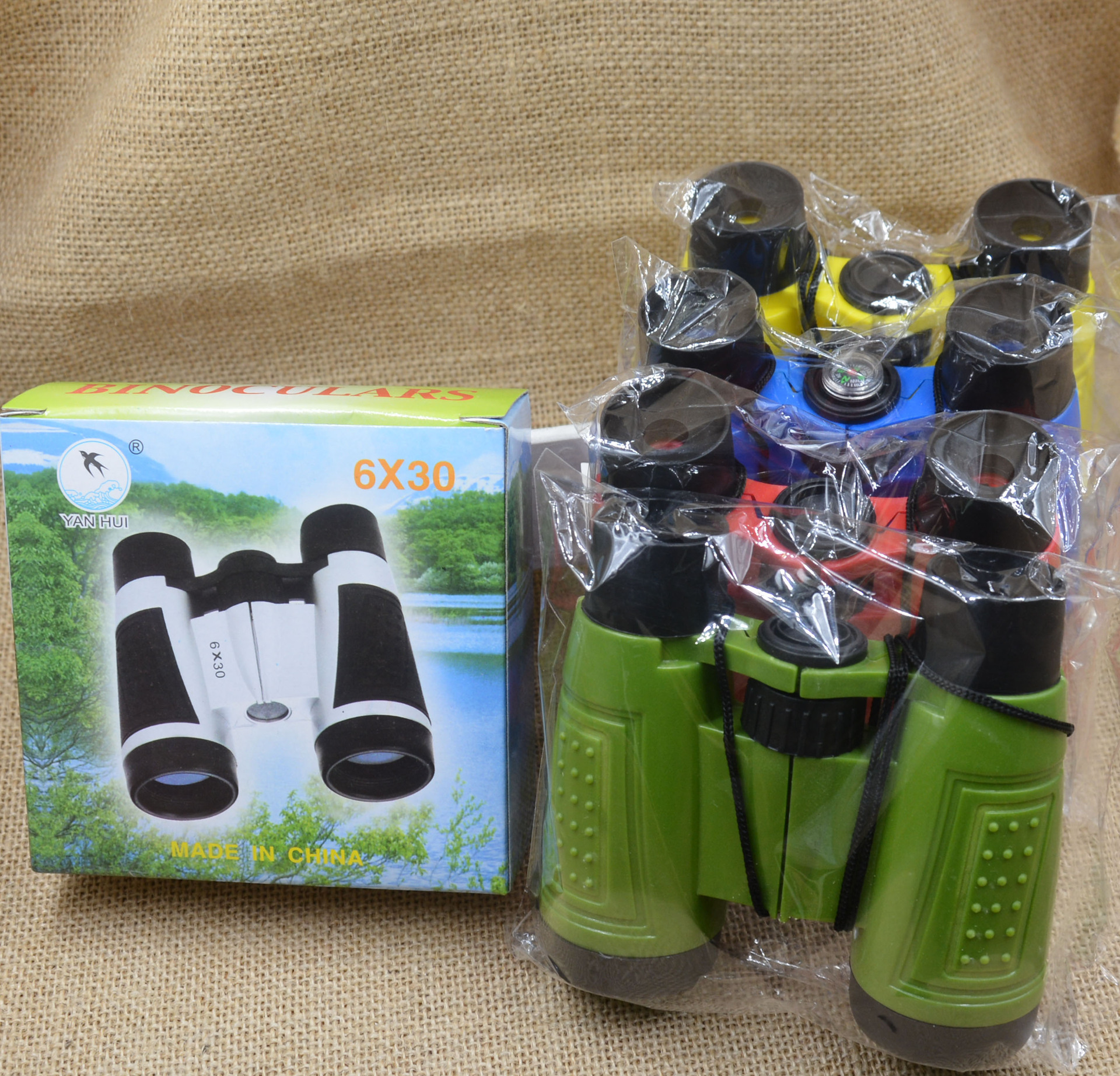 Jinghui manufacturers 630 color students children's toys binoculars stationery suit gifts outdoor exploration