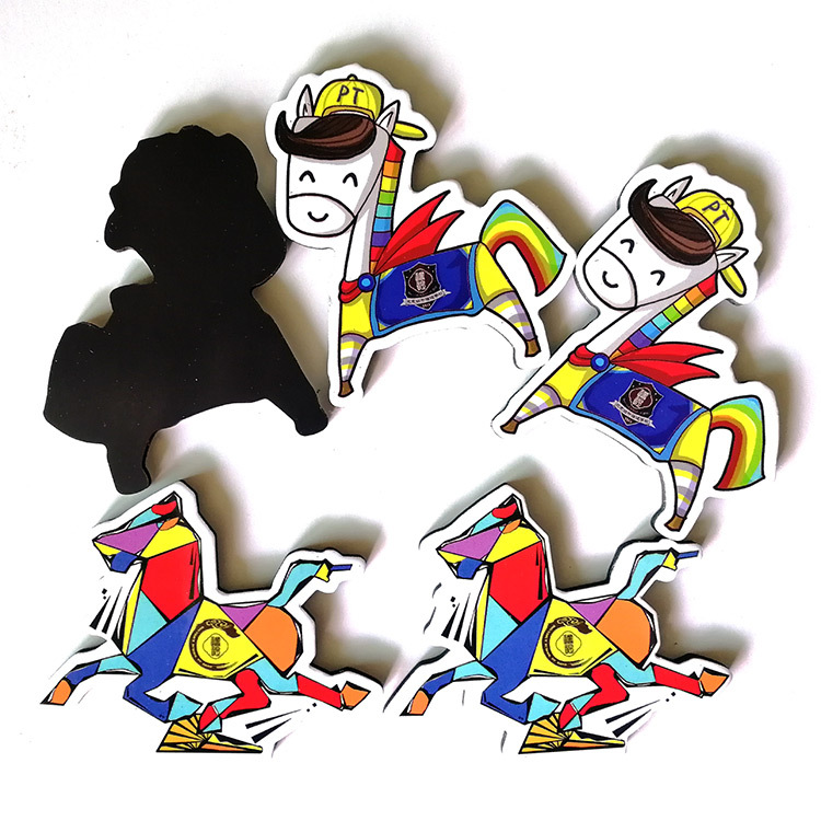 Magnetic refrigerator magnet cartoon cute pony refrigerator magnet EVA color printing magnetic puzzle magnet supplier