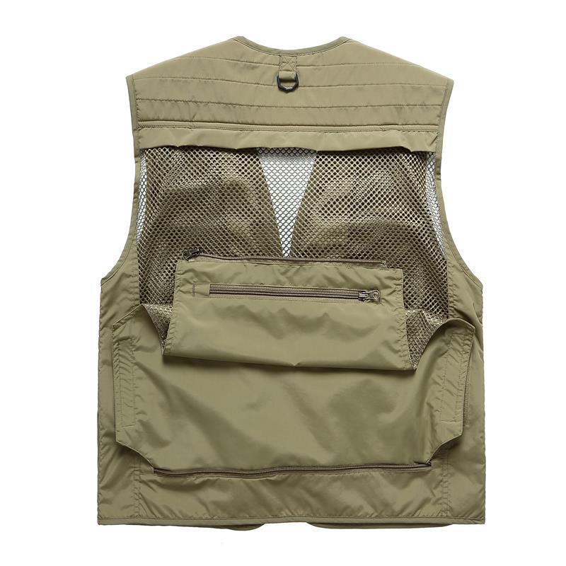 Men's Vest Outdoor Multi-Pocket Fishing Photography Advertising Large Size Vest Processing 7898