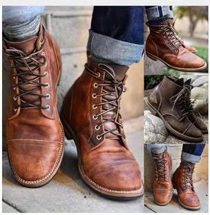 2024 Lace Up Men's Boots Short Boots Bare Boots K2018110016