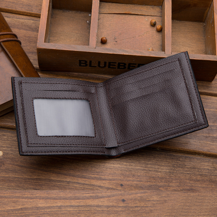 2019 New pu multi card short men's wallet change hand bag Yiwu foreign trade supply a generation of hair