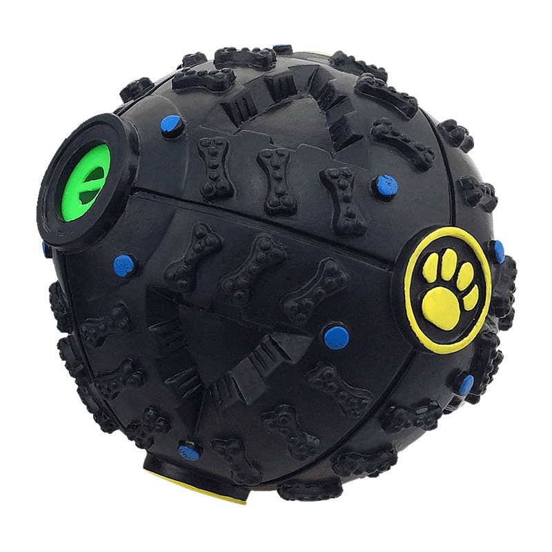 Pet Dog Cat Leakage Ball Molar Toy Teddy Educational Twist Ball Bite Resistant Voice Strange Call Ball