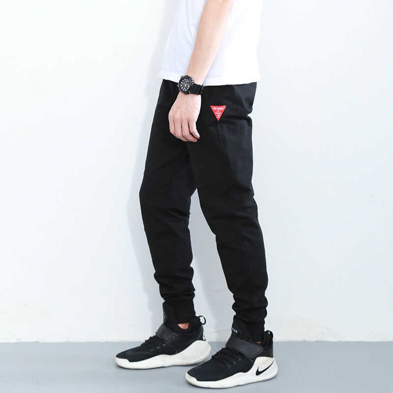 2020 Winter Trendy Brand New Fleece-lined Leg Casual Pants Simple All-match Thickened Leg-toe Jogging Casual Pants