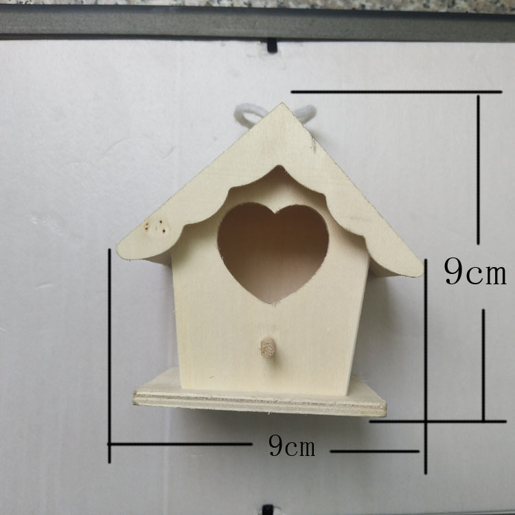 クリエイティブ木製鳥の巣作成キット小さな装飾的な鳥の家オフィス文化木製工芸品|undefined