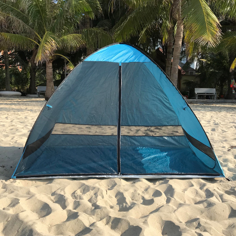 Gauze tent spot wholesale cross-border Amazon explosions full-automatic 2 seconds anti-mosquito beach sunshade
