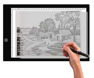 Export hot A4 copy table new product with scale high-end non-leaking light does not hurt eyes copy board drawing board