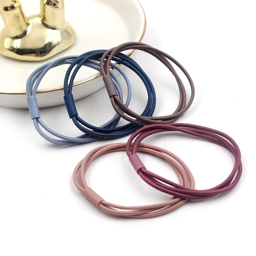 Korean Women's Hair Band Tie Hair Does Not Harm Hair Rubber Band Children's Head Rope Little Princess Black Baby Hair Rope Headwear