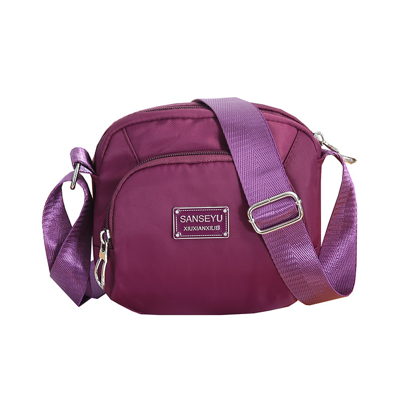 2022 Women's Bag Mini Small Bag Middle-aged and Elderly Shoulder Crossbody Bag Nylon Canvas Bag Food Buying Mobile Phone Coin Purse