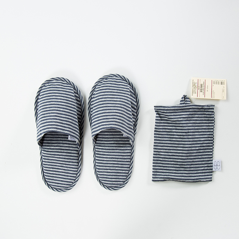 Non-printed slippers good portable slippers folding travel slippers airplane cotton hotel slippers couple Japanese style