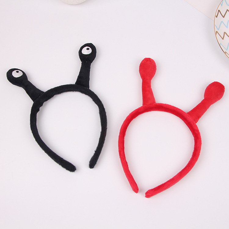 Factory Direct Snail Tentacles Headwear Cartoon Performance Children's Headwear Christmas Halloween Cute Headband Hair Band