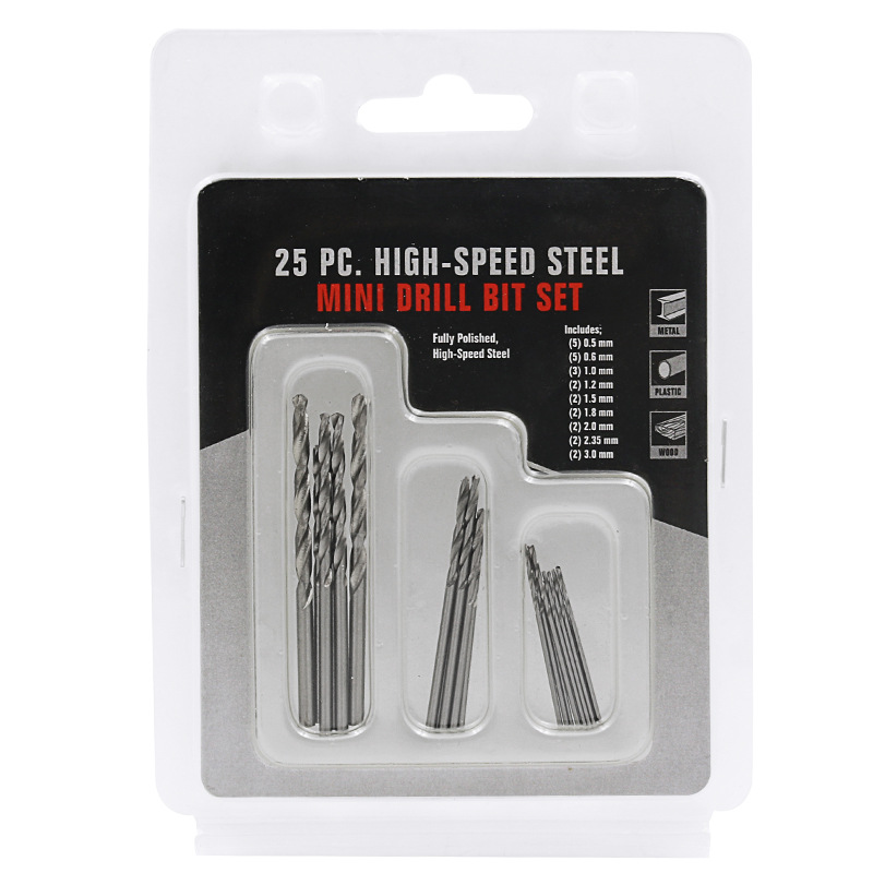 Round shank twist drill wholesale high speed steel titanium plated twist drill straight shank drill 10PCs/25PCs drill bit