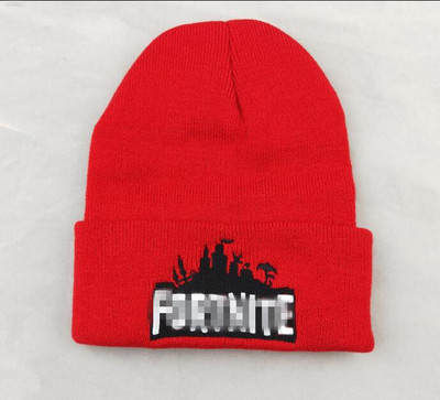 Fortress Night Knitted Hat European and American E-sports Game Cartoon Pullover Hat Black Wool Warm Baotou Hat