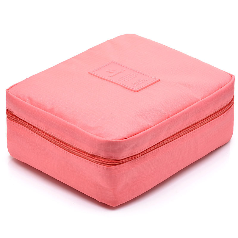 Korean Style Portable Large Capacity Carry-on Toiletry Bag for Business Travel Waterproof Cosmetic Storage Bag Cosmetic Bag Printed logo