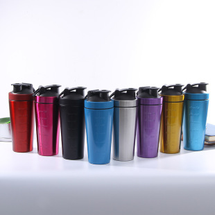 Creative 304 Single Layer Stainless Steel Insulation Protein Powder Shake Cup Milkshake Cup 32oz Fitness Sports Water Cup Wholesale